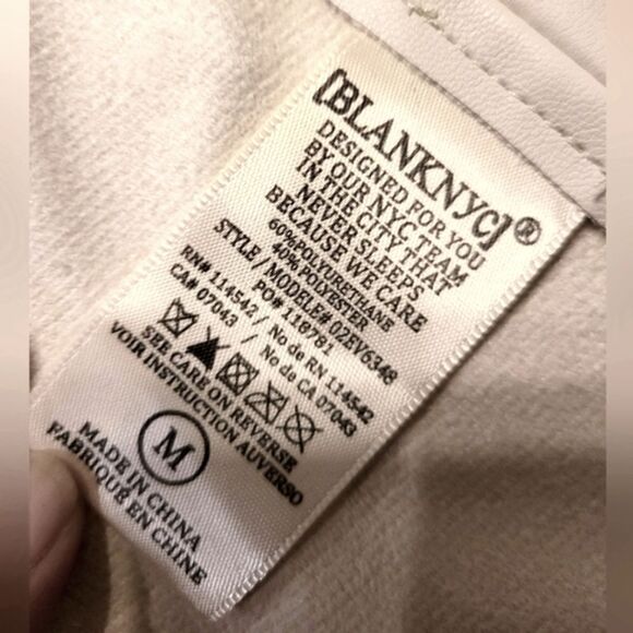 Blank NYC Puffy Shoulder Jacket Off White Size M - Picture 7 of 7